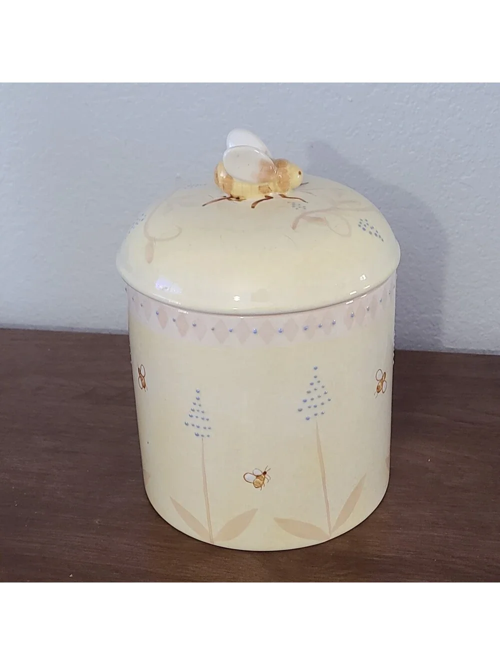 Block Buzz Buzz Deb Mores 1999 Large Bee Canister Cookie Jar